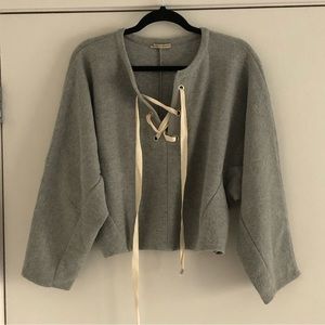 Zara Cropped Oversized Slouchy Sweater - Size Small